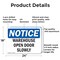 Signmission Warehouse Open Door Slowly, 24 in W x Rectangle, Aluminum OS-2PACK-NS-A-1824-L-18900 - alternate 3